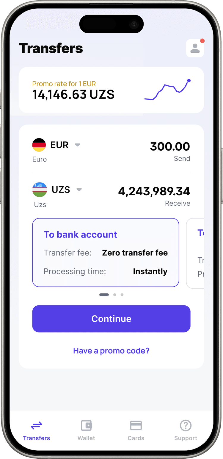 Send money easily with Profee — fast, fair & secure transfers