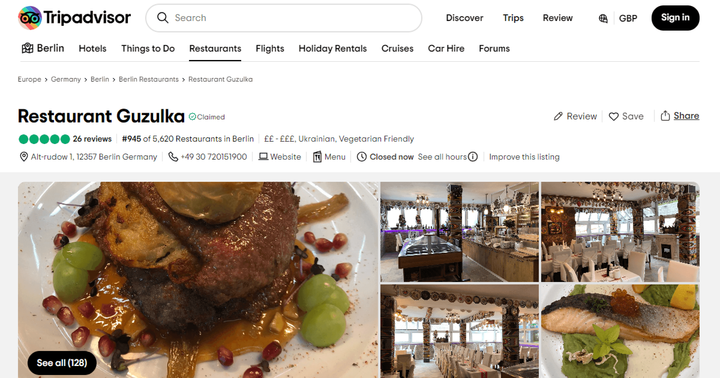 Ukrainian restaurants in Berlin