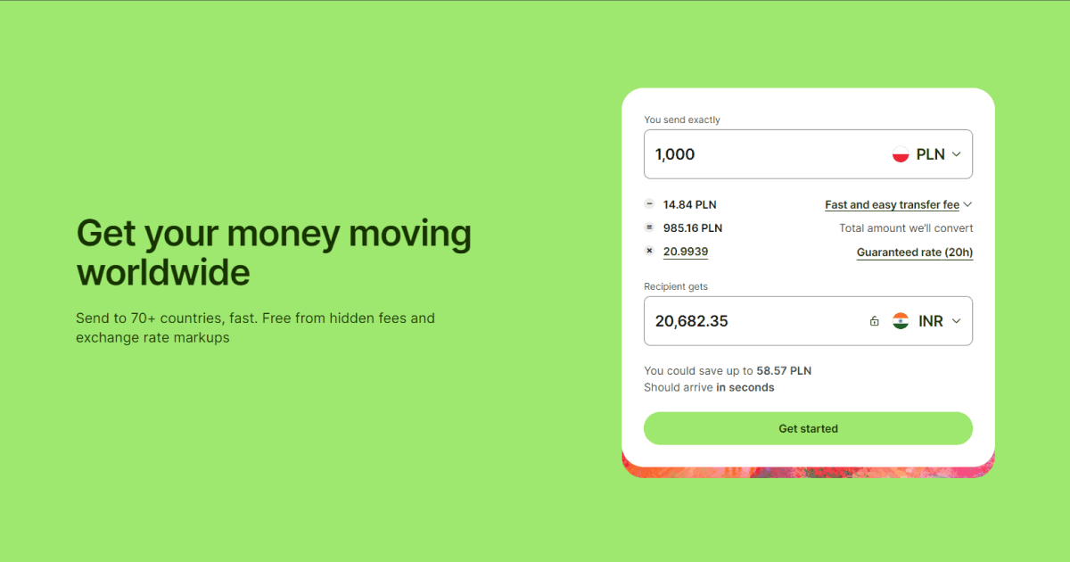 When making a money transfer from Poland to India, fees are undeniably one of the major factors influencing the choice of a remittance company.