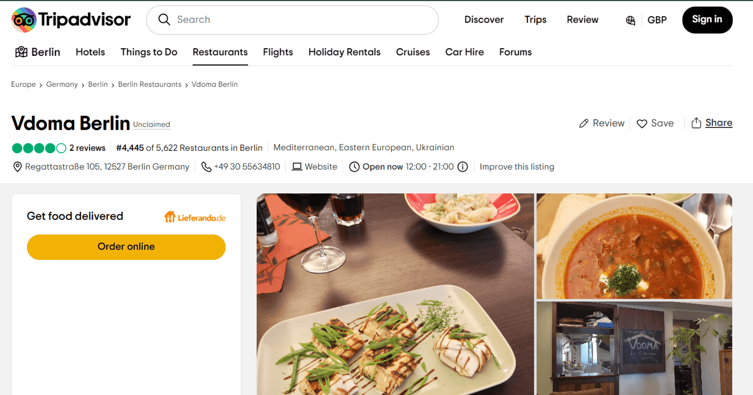 Ukrainian restaurants in Berlin