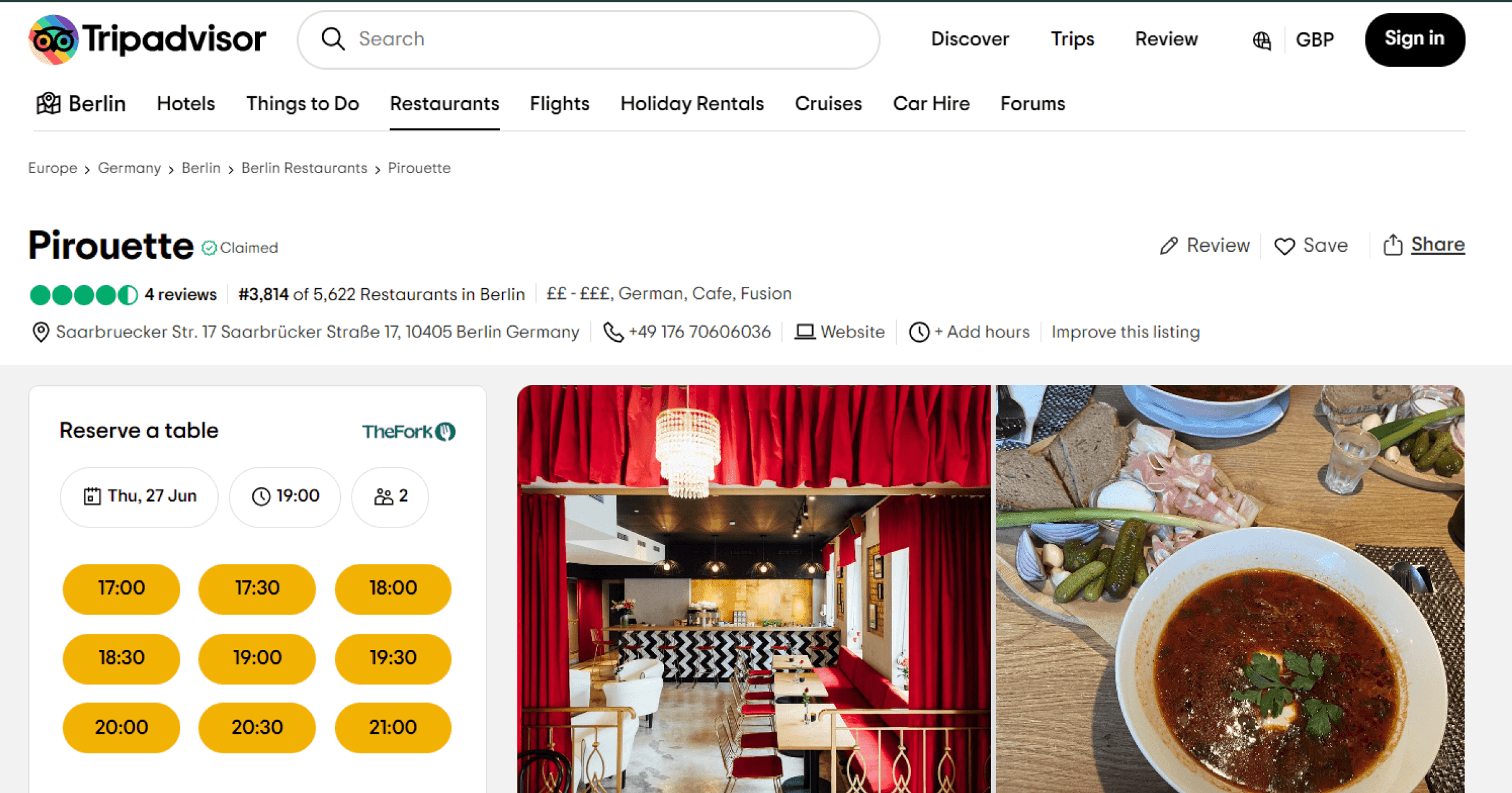 Ukrainian restaurants in Berlin