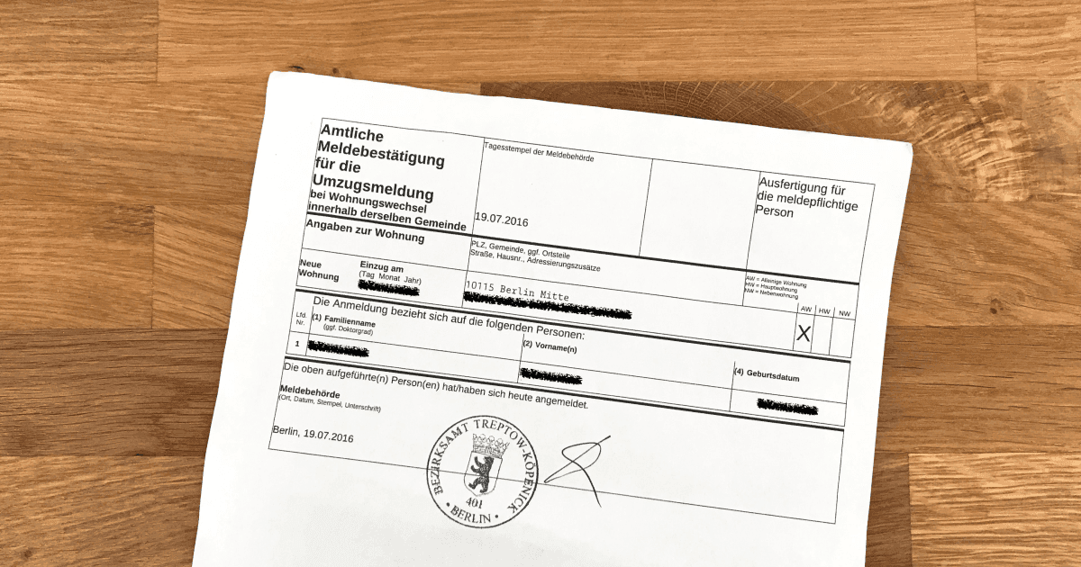 Anmeldung in Germany: Registration Guide | Profee Blog