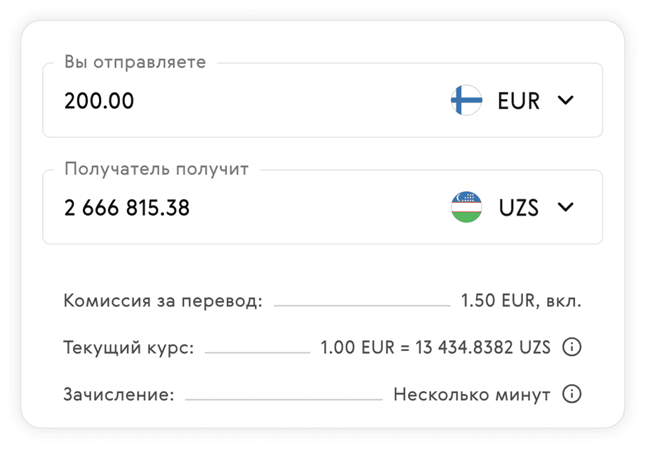 Перевод денег из Финляндии в Узбекистан: Обзор 2024